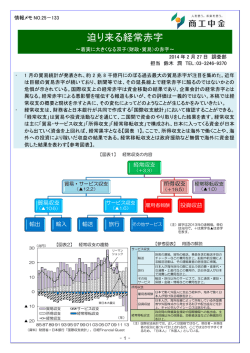 迫り来る経常赤字