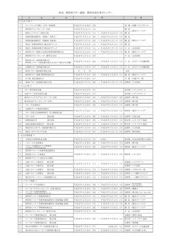2016 群馬県スキー連盟 教育本部行事カレンダー（予定表）
