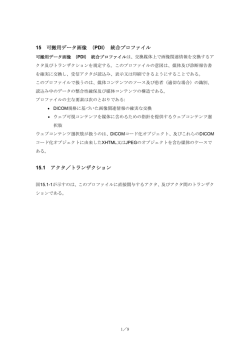 15 可搬用データ画像 （PDI） 統合プロファイル 15.1 アクタ／トランザクション
