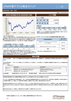 JPM中東アフリカ株式ファンド - JPモルガン･アセット・マネジメント