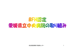 BFH認定 愛媛県立中央病院の取り組み