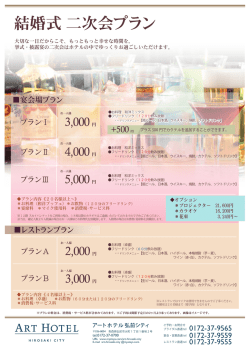 結婚式 二次会プラン