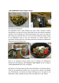 JIM THOMPSON`S Table Thailand / Ginza