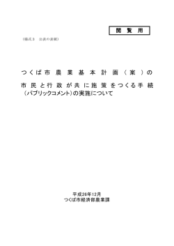 案 - つくば市