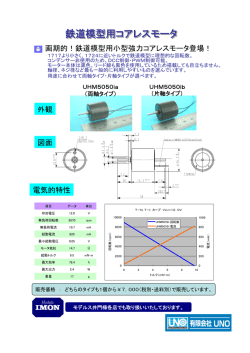 鉄道模型用コアレスモータ