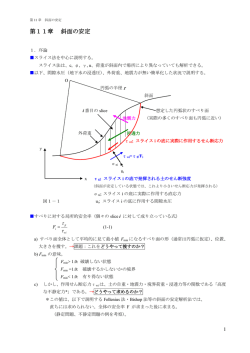 第11章 斜面の安定