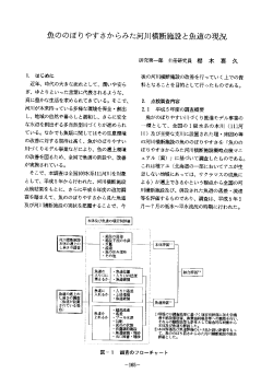 魚ののぼりやすさからみた河川横断施設と魚道の現況