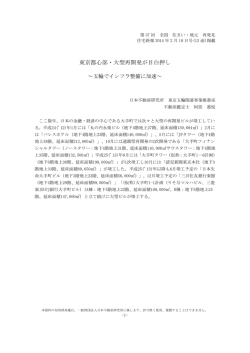 東京都心部・大型再開発が目白押し - 一般財団法人 日本不動産研究所
