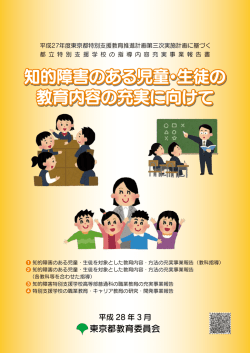 知的障害のある児童・生徒の 教育内容の充実に