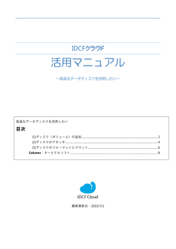 高速なデータディスクを活用したい（PDF：663KB）