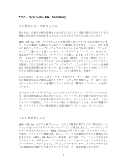 Save our business summery in pdf format - MSS