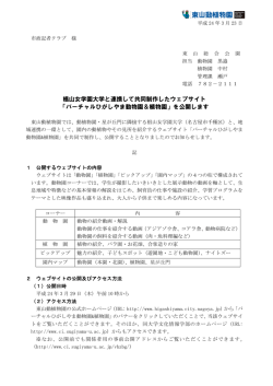 椙山女学園大学と連携して共同制作したウェブサイト 「バーチャルひがし