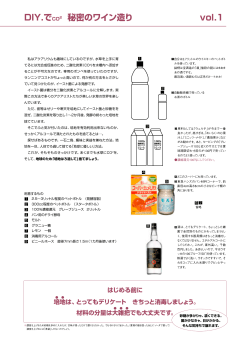 DIY.でCO2 秘密のワイン造り vol.1