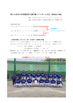 結果 - 茨城県ソフトボール協会