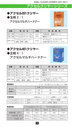 アクセルクリヤーシリーズ