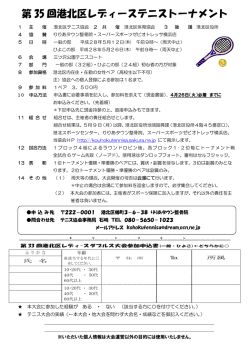 第 35 回港北区レディーステニストーナメント