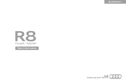 R8 Coup&eacute; / Spyder
