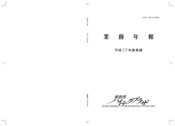 業務年報・平成17年度版