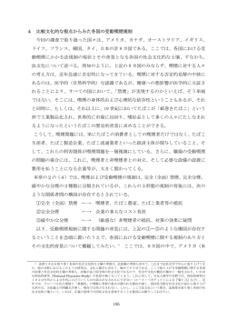 106 4 比較文化的な視点からみた各国の受動喫煙規制 今回の調査で