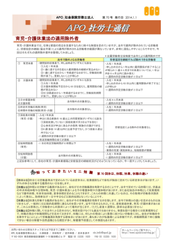 育児・介護休業法の適用除外者