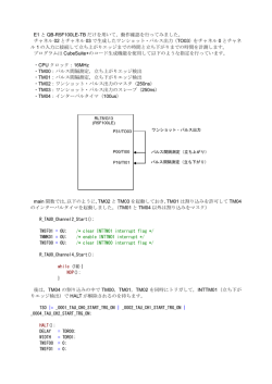 E1 と QB-R5F100LE-TB だけを用いて，動作確認を