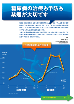 糖尿病の治療も予防も 禁煙が大切です - 公益財団法人 大阪府保健医療