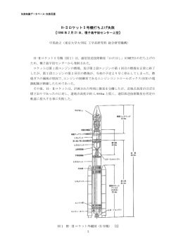 H-Ⅱロケット 5 号機打ち上げ失敗