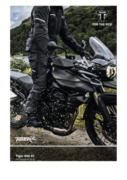 Tiger 800 XC - Triumph Motorcycles