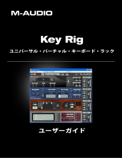 Key Rigユーザーガイド - M