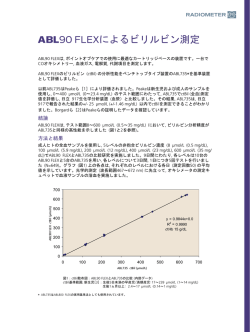 ABL90 FLEXによるビリルビン測定