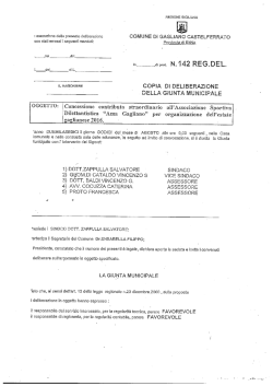 N． d岬。。虹142REG，DEL - Comune di Gagliano Castelferrato