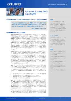AgileとCMMI両手法のコンプライアンスを達成した大手投資銀行