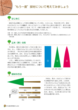採材方法は林業にとつて長年の課題になっています。 このことは、 木材