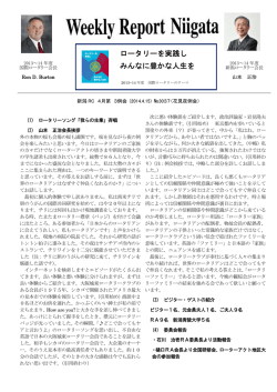 No.3037 4/15 Weekly Report