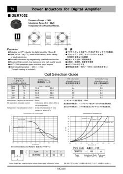 DER7052 Power Inductors for Digital Amplifier