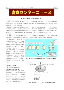 MT 法で水質の腐食性が判別できる！