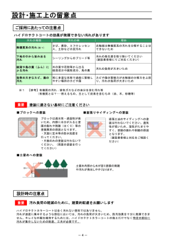 設計・施工上の留意点 - TOTO 光触媒塗料・コーティング材 ハイドロテクト