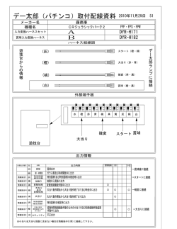 デー太郎（パチンコ）取付配線資料