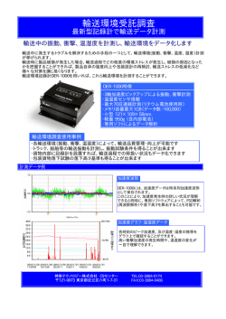 輸送環境調査受託サービス