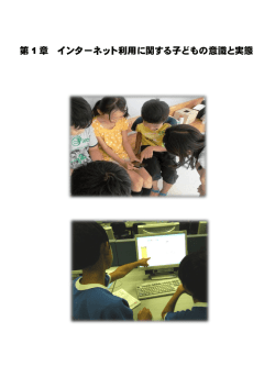 第 1 章 インターネット利用に関する子どもの意識と実態