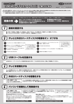 かんたん接続ガイド「LaCieハードディスク ＋ テレビ」 で困ったときは