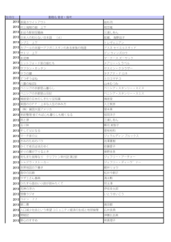 蔵書リストはこちらです
