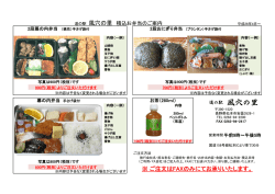 積込お弁当メニュー - 道の駅 風穴の里