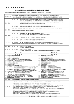 競争参加資格登録申請に係る個人情報の利用目的