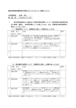アミロイドーシス 研究成果