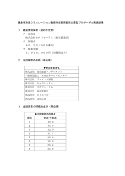 鎌倉市津波シミュレーション動画作成業務委託公募型プロポーザル実施