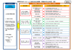 飯塚市まち・ひと・しごと創生総合戦略 事業体系全体図（案） 資料2