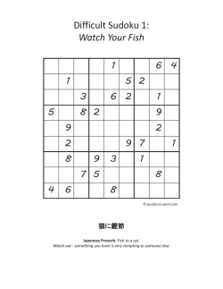 Difficult Sudokus With Proverbs