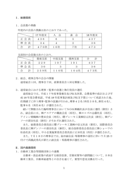 1 Ⅰ．総務関係 1． - JAPIA 日本自動車部品工業会