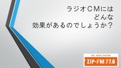 PowerPoint プレゼンテーション - ZIP-FM
